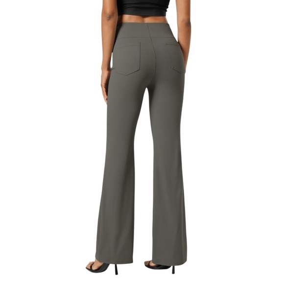 Halara Flex™ High Waisted Back Side Pocket Slight Flare Work Pants - Picture 2 of 5
